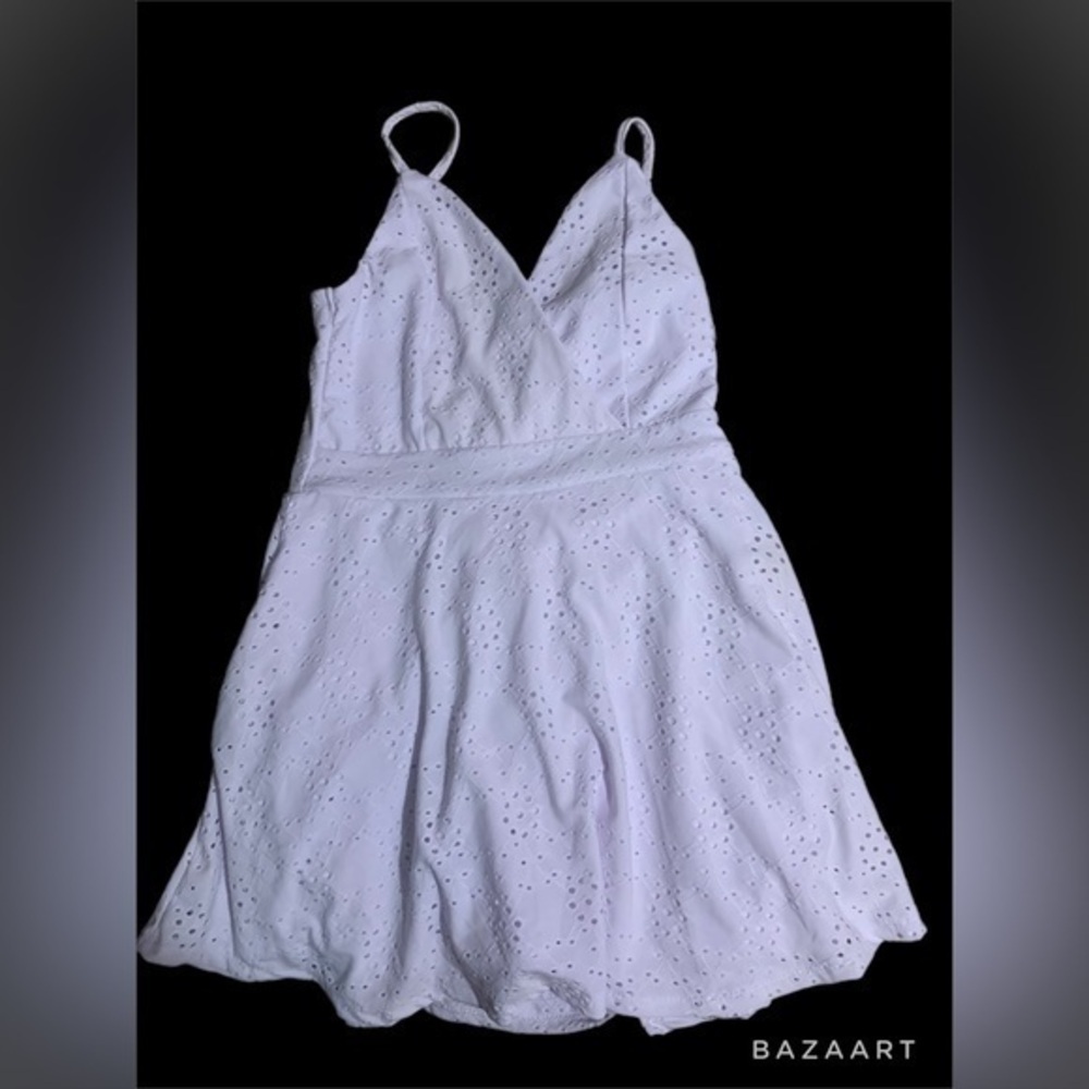 White  lace romper